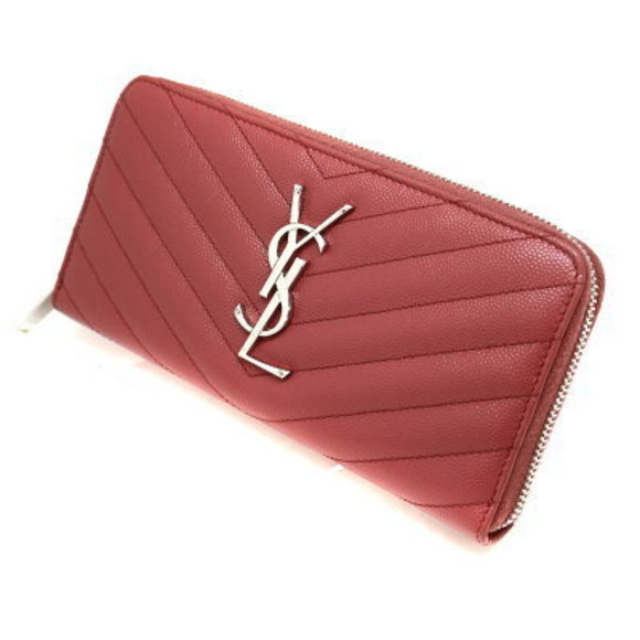 SAINT LAURENT Zip Wallet Pink - Picture 1 of 6